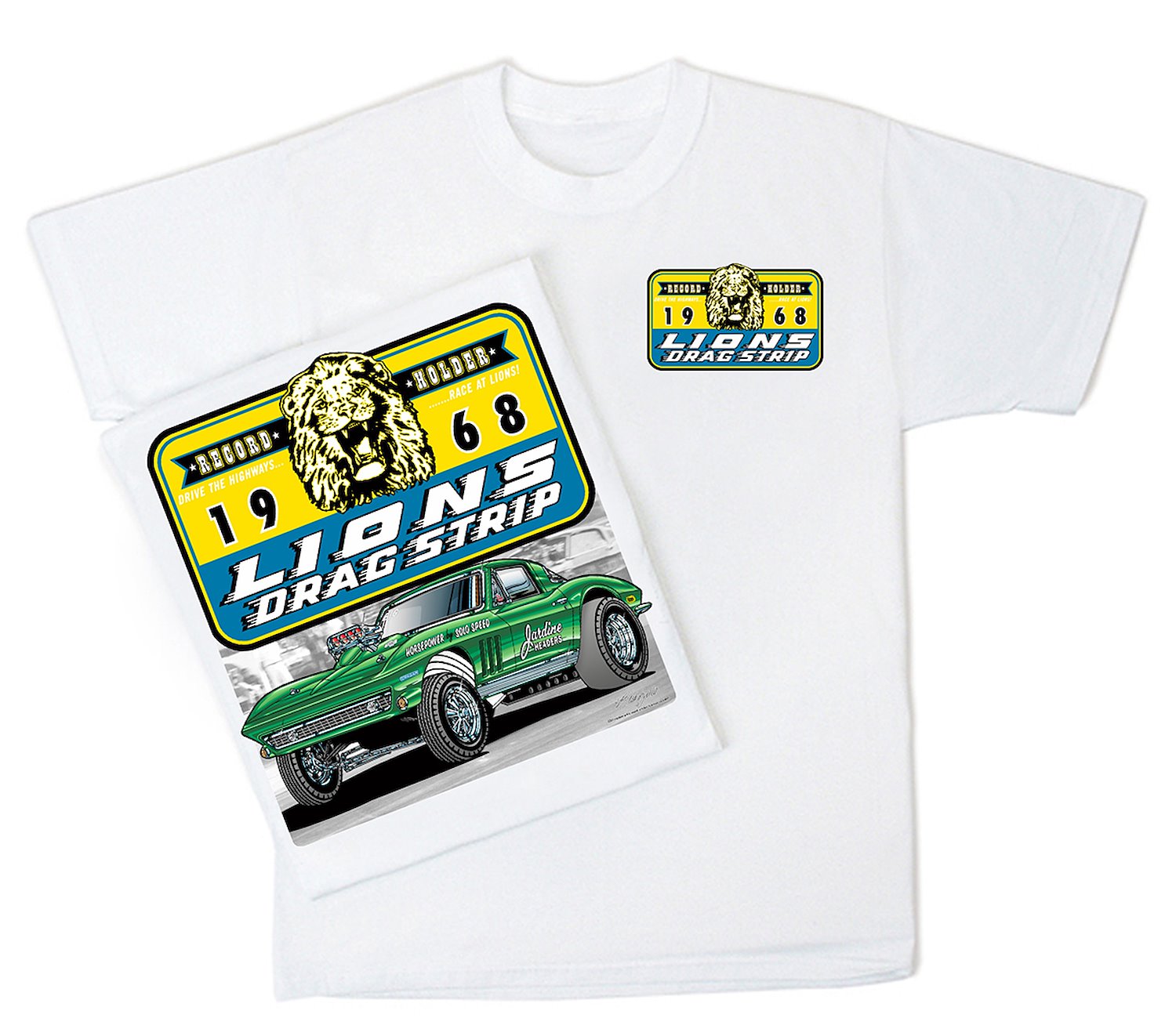 JEGS HRP2104 Lions Drag Strip Corvette T-Shirt