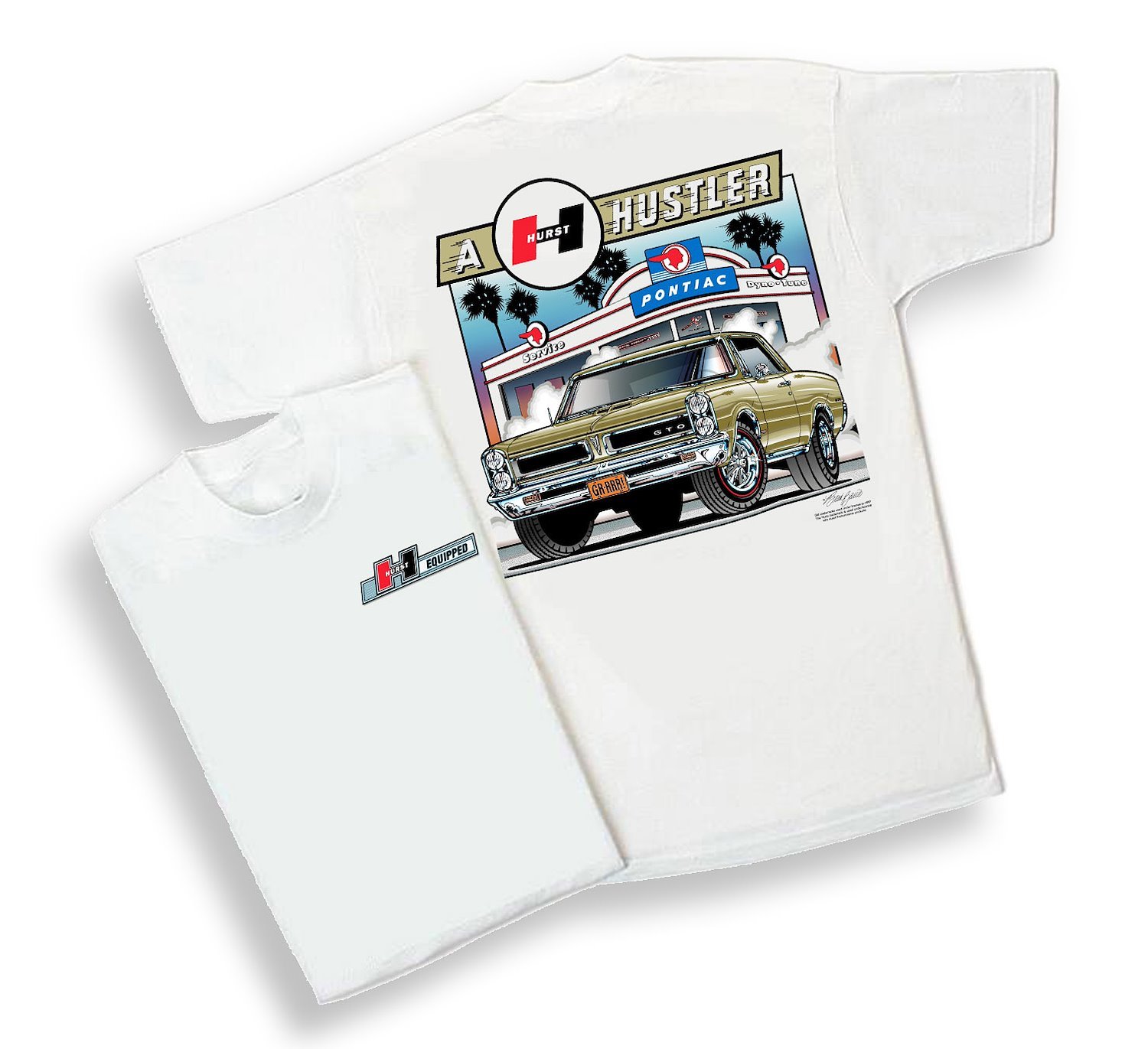 65 GTO T Shirts Hurst Hustler 1965 Pontiac Shirts Muscle Car Clothing Tee 