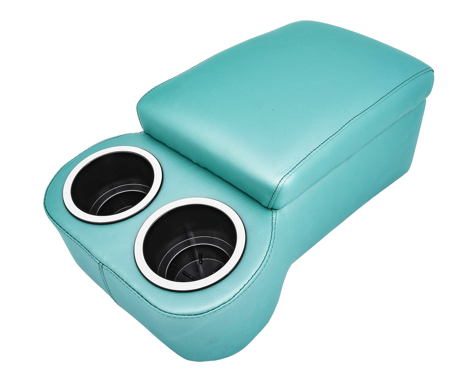 Bench Seat Cruiser Console For Full-Depth Bench Seat Vehicles [Aqua, (2) Large Cup Holders]