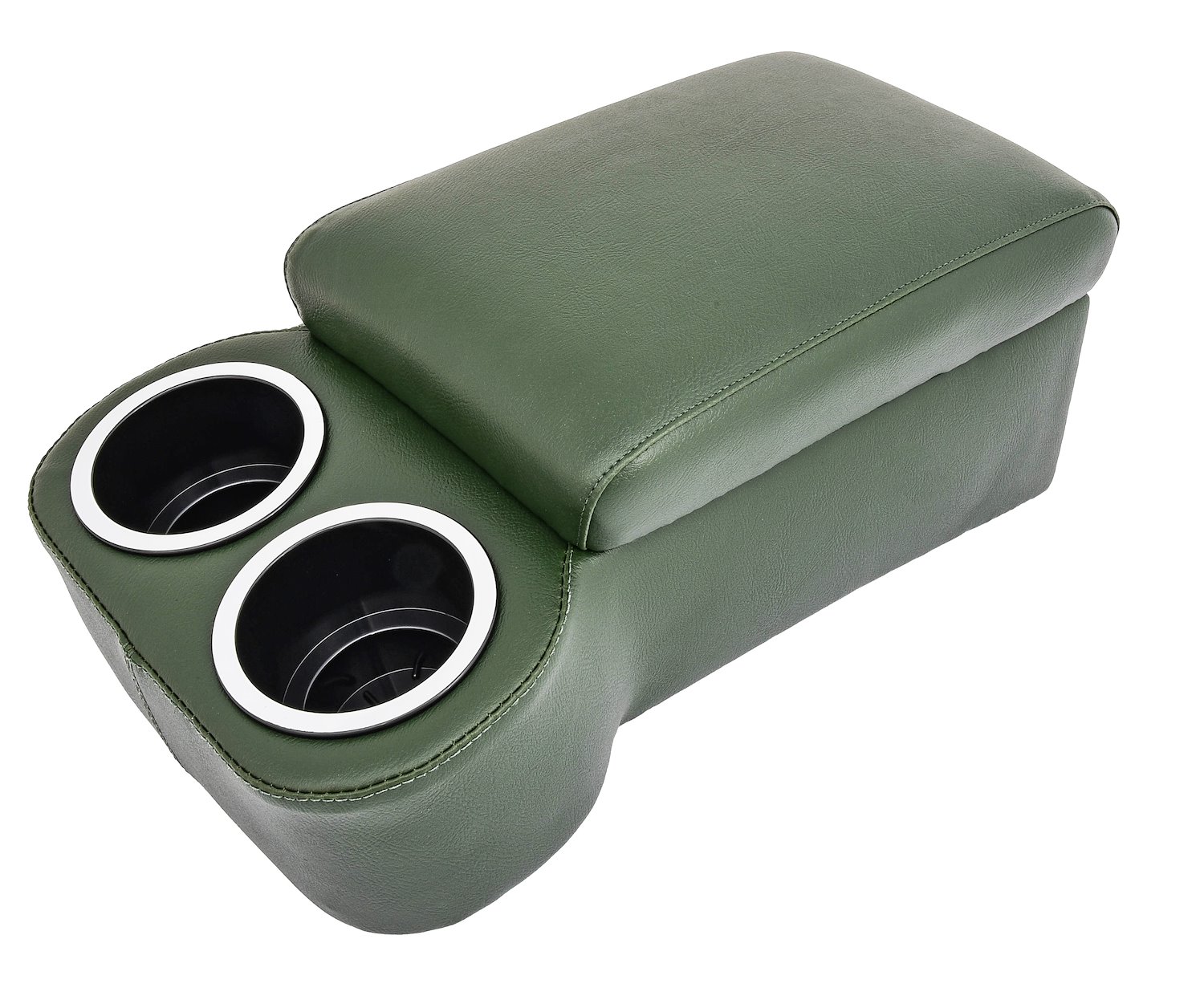 Bench Seat Cruiser Console For Full-Depth Bench Seat Vehicles [Dark Green, (2) Large Cup Holders]