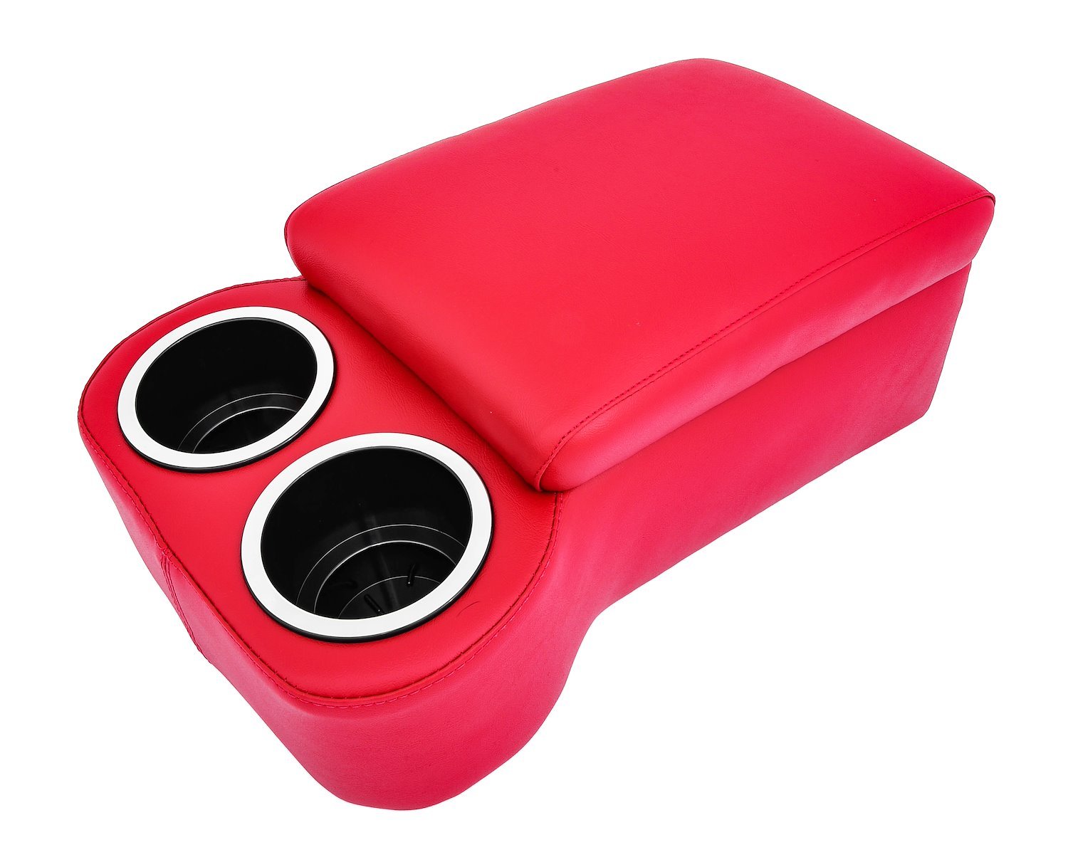 Bench Seat Cruiser Console For Full-Depth Bench Seat Vehicles [Red, (2) Large Cup Holders]