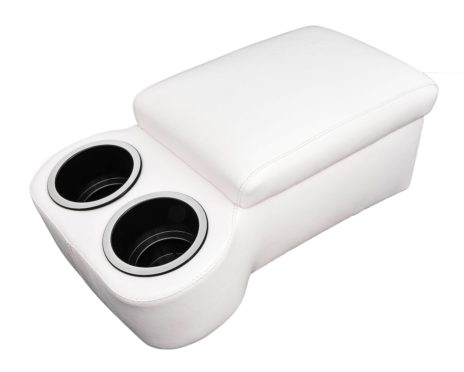 Bench Seat Cruiser Console For Full-Depth Bench Seat Vehicles [White, (2) Large Cup Holders]