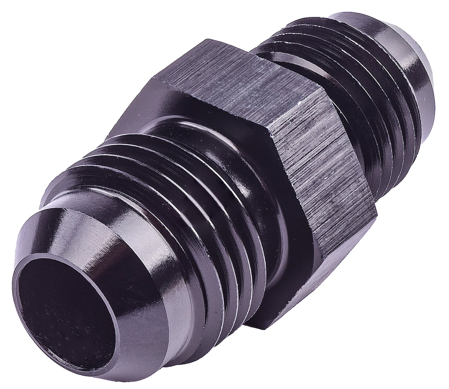 AN to AN Union Reducer Fitting [-6 AN Male to -5 AN Male, Black]
