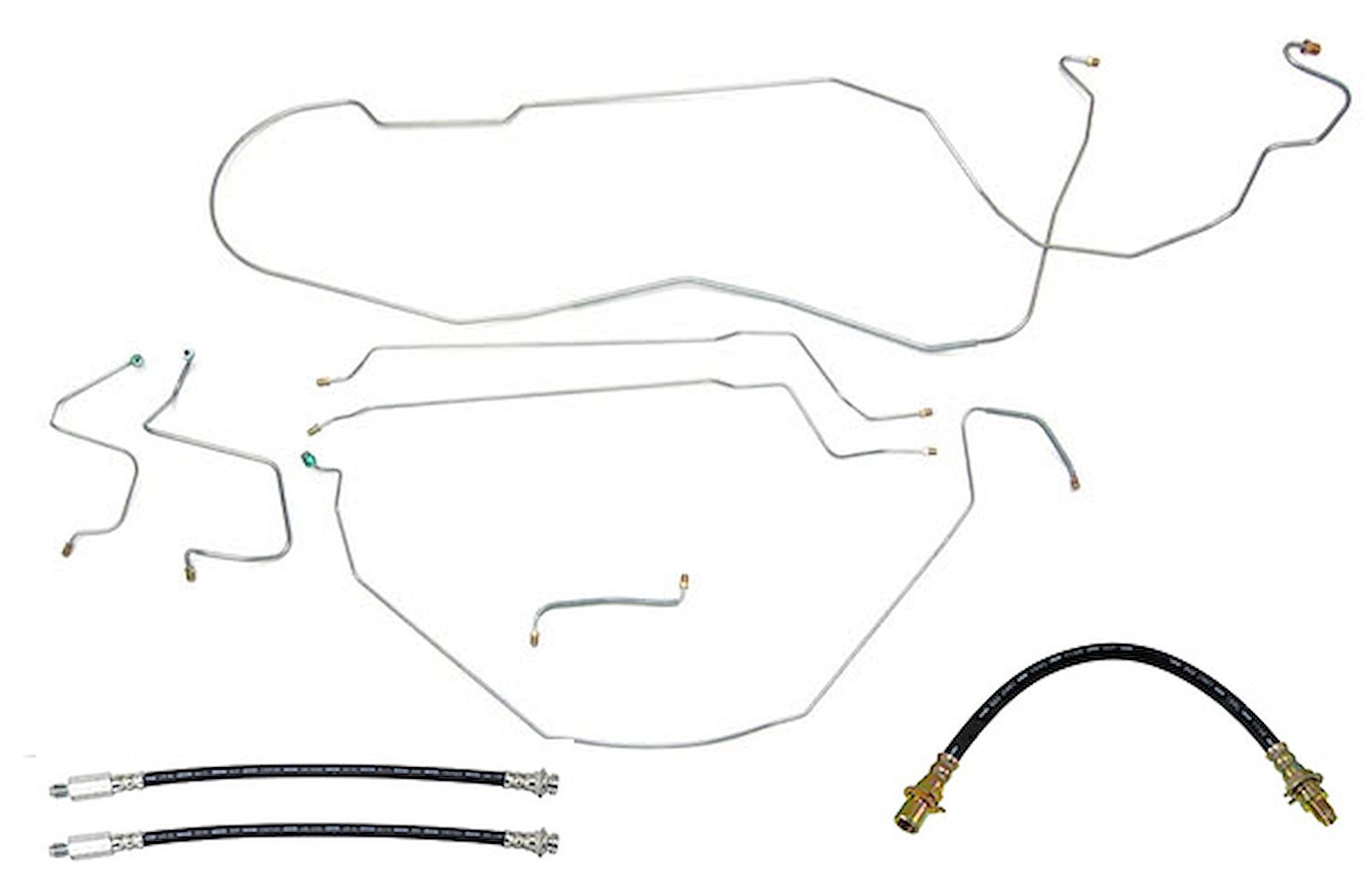 Complete Brake Line & Hose Kit for 1967 Chevy Chevelle, Malibu Hardtop w/Manual Drum Brakes [Stainless Steel]