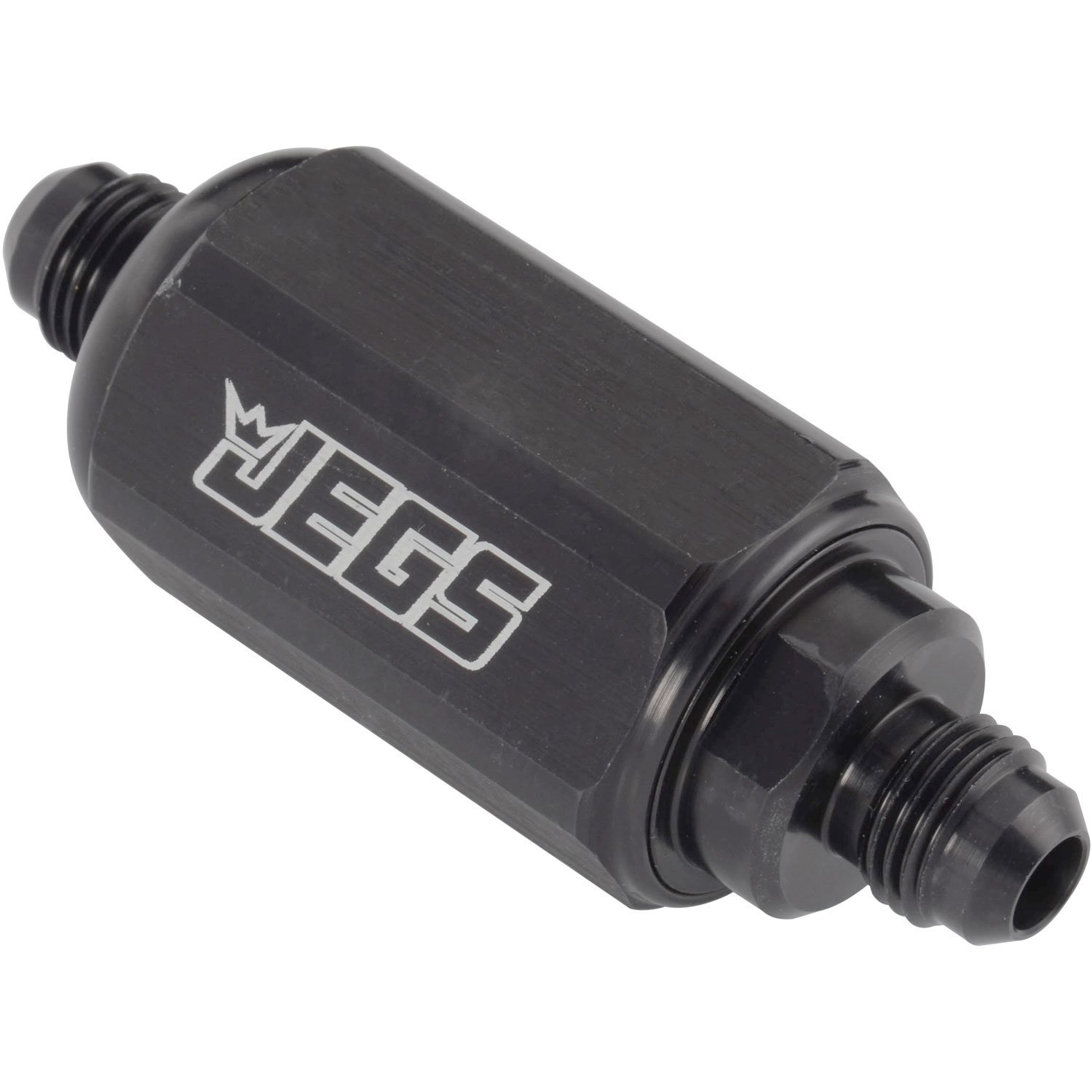 Compact Billet In-Line Fuel Filter -6AN Male/Male
