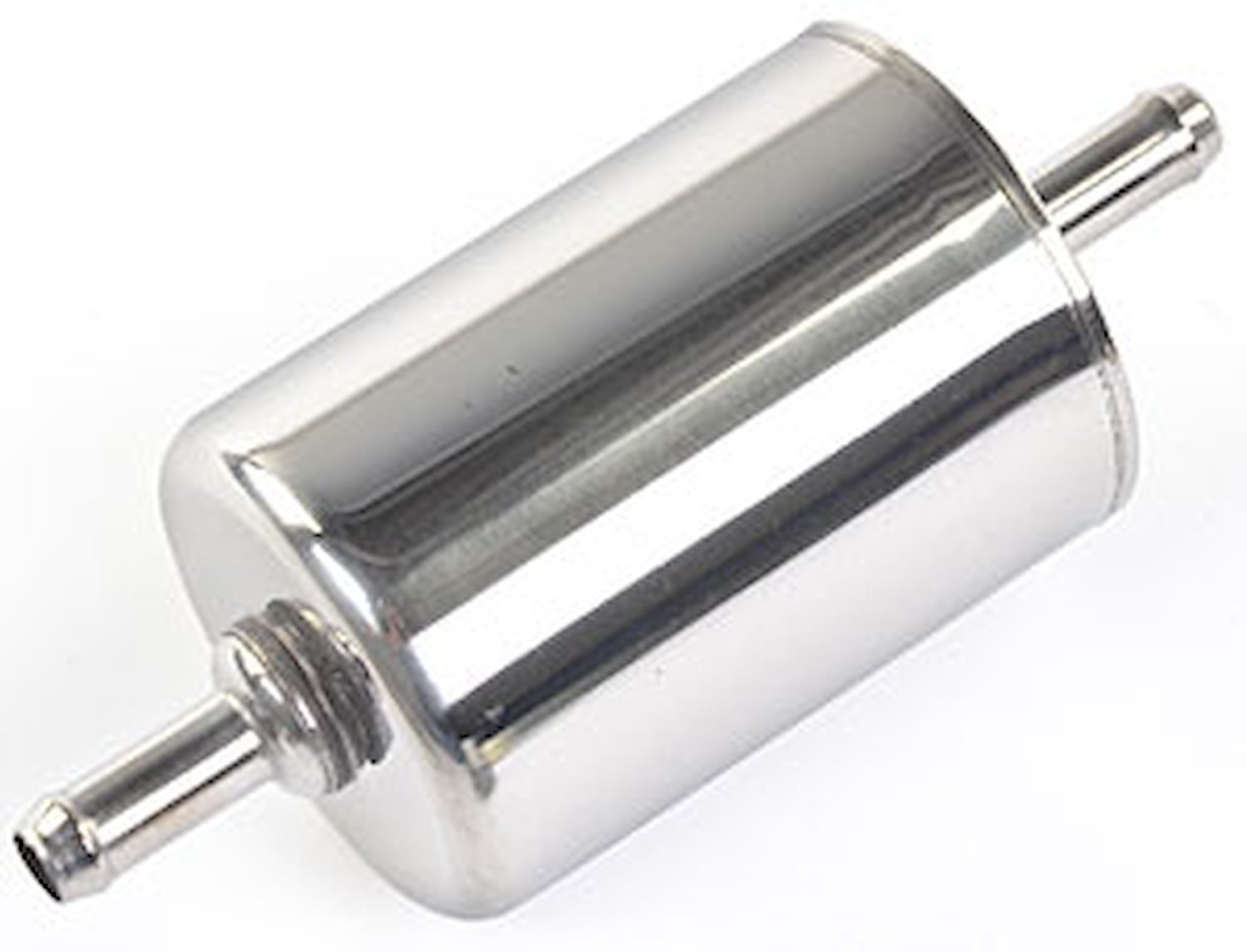 JEGS 15175 Stainless Steel In-Line Fuel Filter, White