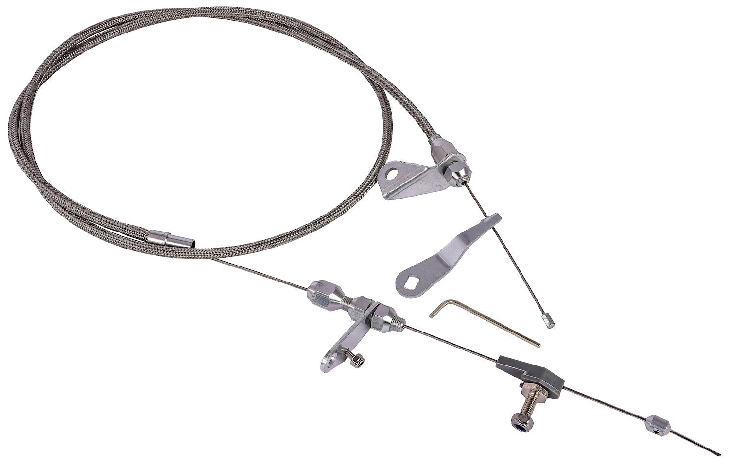 Transmission Kickdown Cable Kit [Ford C4, Stainless Steel]