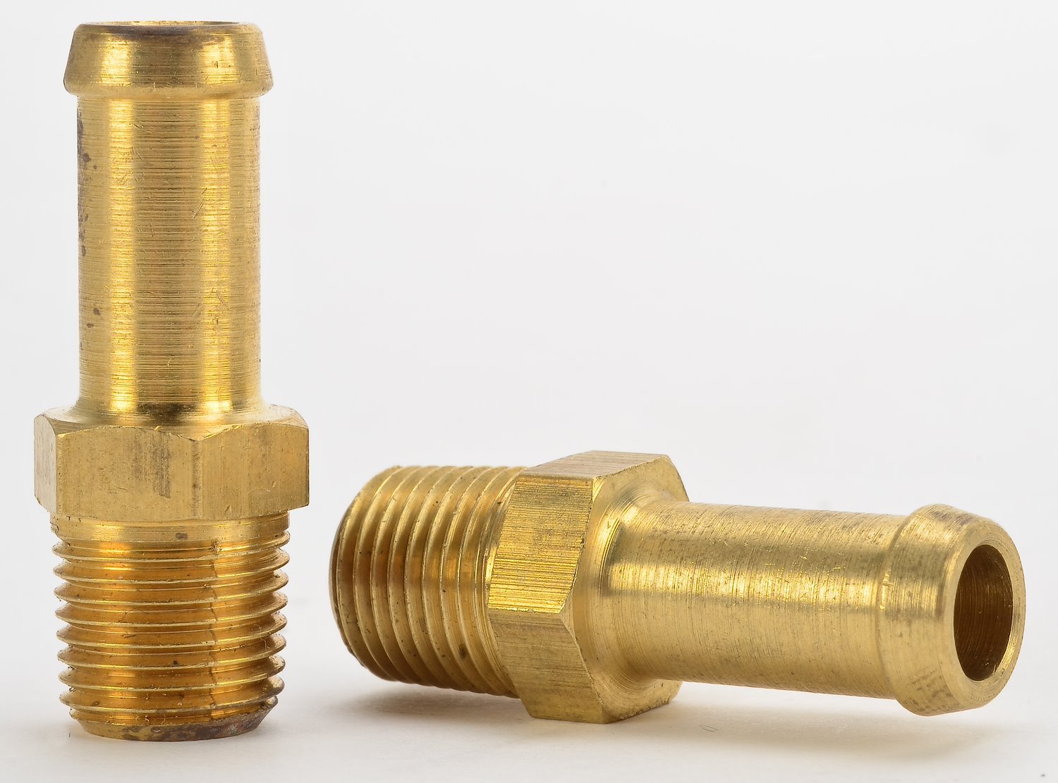 NPT Straight Hose Barb Fitting [1/8 in. NPT to 5/16 in. Hose, Brass]