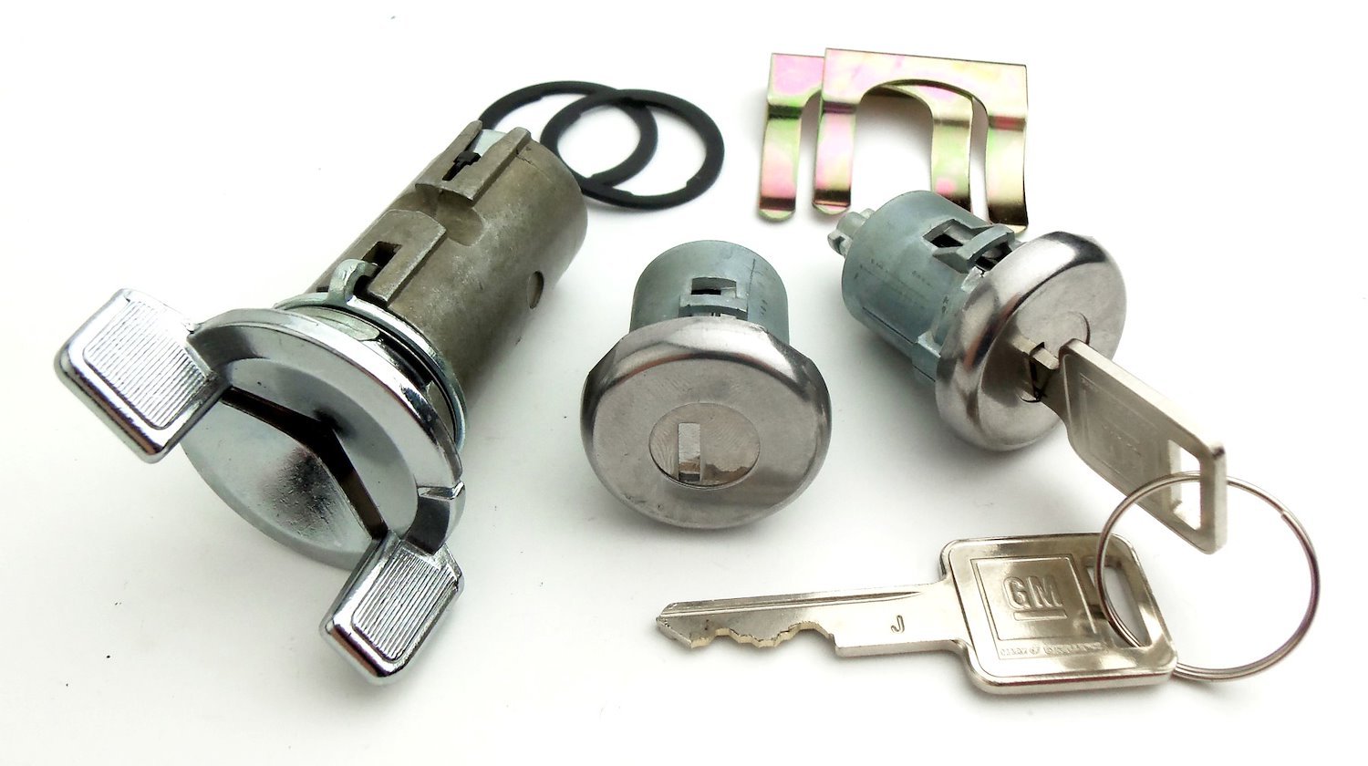 Ignition & Door Lock Set Fits Select 1979-1987 GM Models [Square Style GM Keys]