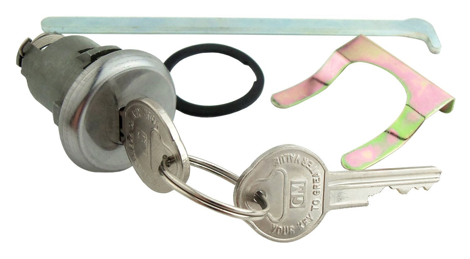 Trunk Lock Set Fits Select 1959-1968 GM Models [Oval Style GM Keys]