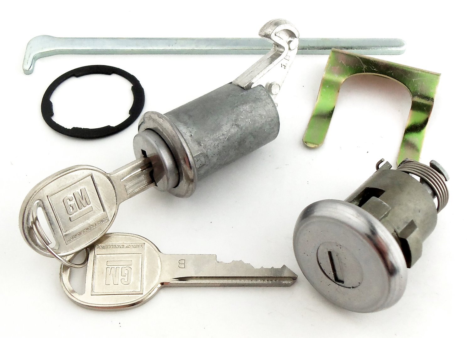 Trunk & Glovebox Lock Set Fits Select 1964-1968 GM Models [Oval Style GM Keys]
