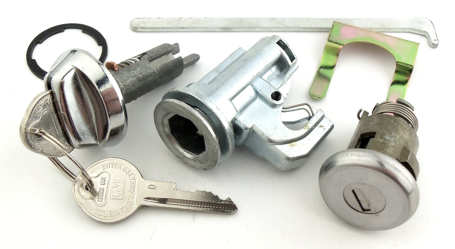 JEGS 18052: Trunk & Glovebox Lock Set | 1968-1979 GM Models | Set