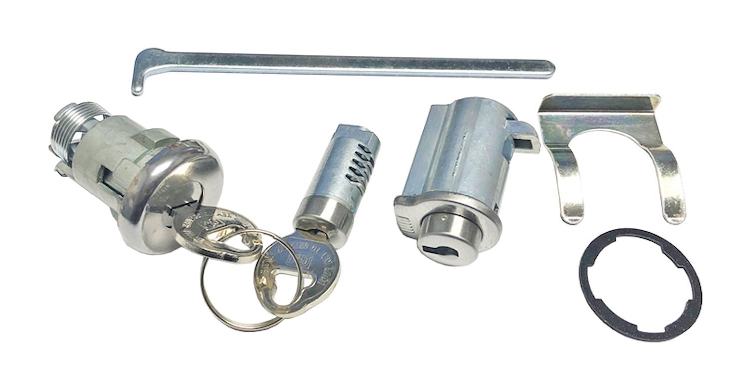 Trunk, Glovebox & Console Lock Set for 1966 Chevrolet Chevelle [Original Pearhead Keys]