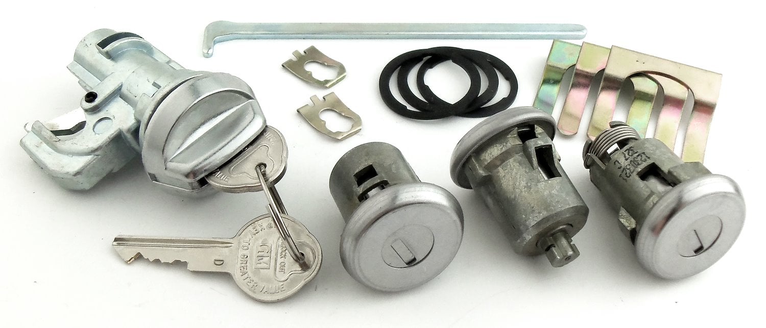 Ignition, Door & Trunk Lock Set Fits Select 1968 Chevrolet Models [Original Pearhead Keys]
