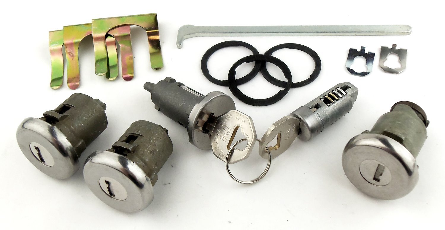 Ignition, Door, Trunk & Glovebox Lock Set for 1966 Chevrolet Chevelle, Malibu [Original Octagon Keys]