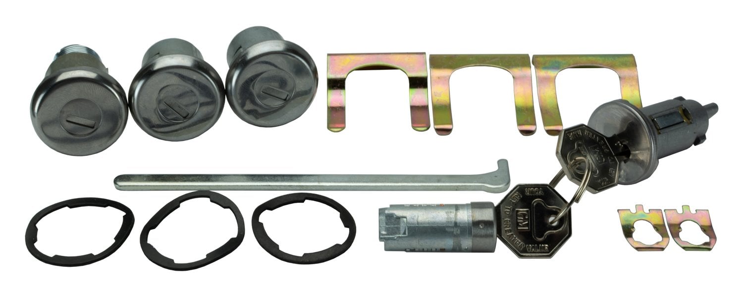 Ignition, Door, Trunk & Glovebox Lock Set for 1967 Chevrolet Chevelle, Malibu [Original Octagon Keys]