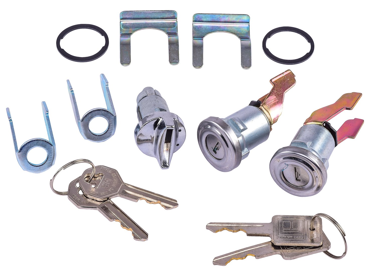 JEGS 18106: Ignition & Door Lock Set | 1955-1957 GM Models | Set ...