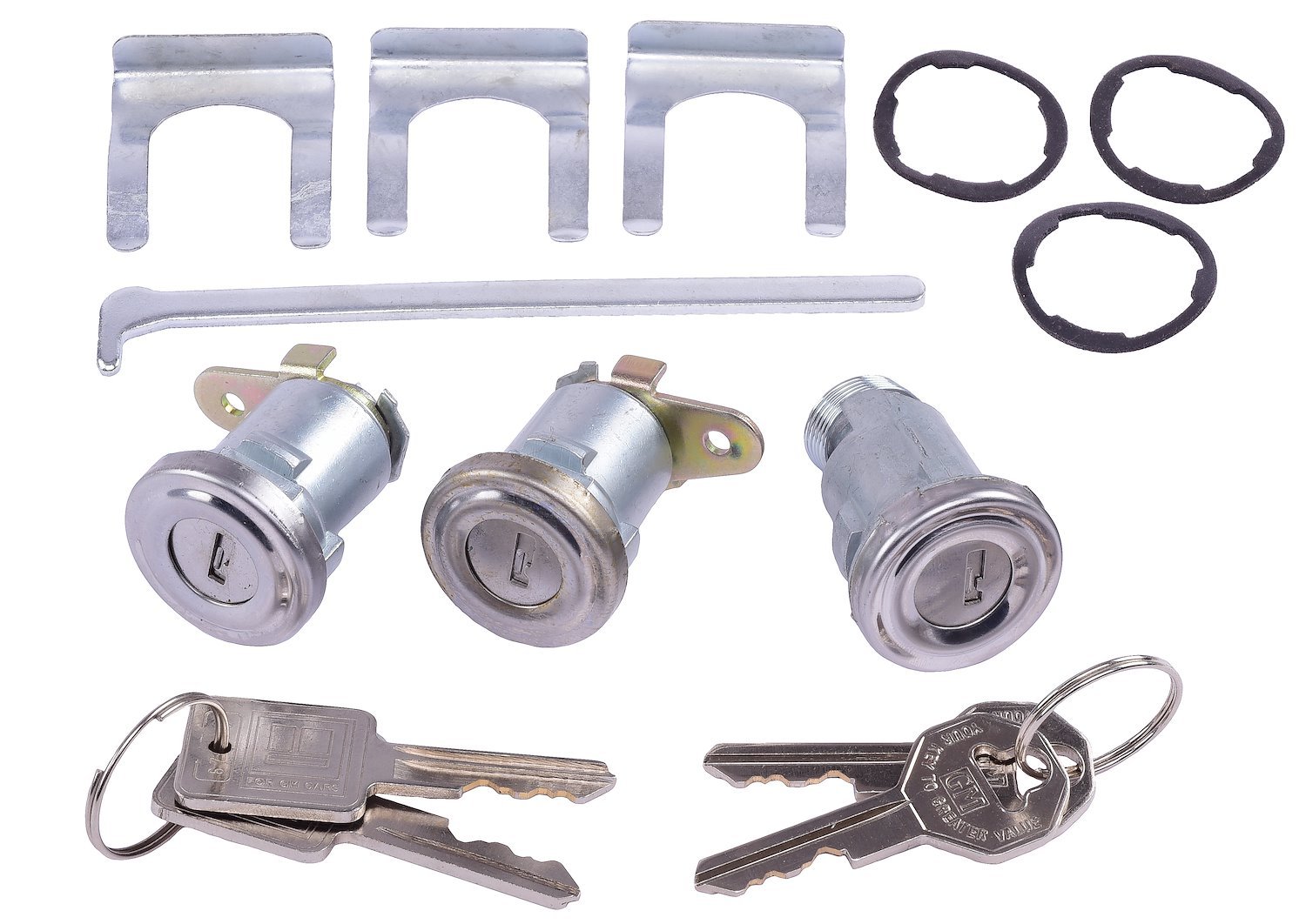Door & Trunk Lock Set Fits Select 1958, 1961-1964 GM Models [Original Octagon Keys]