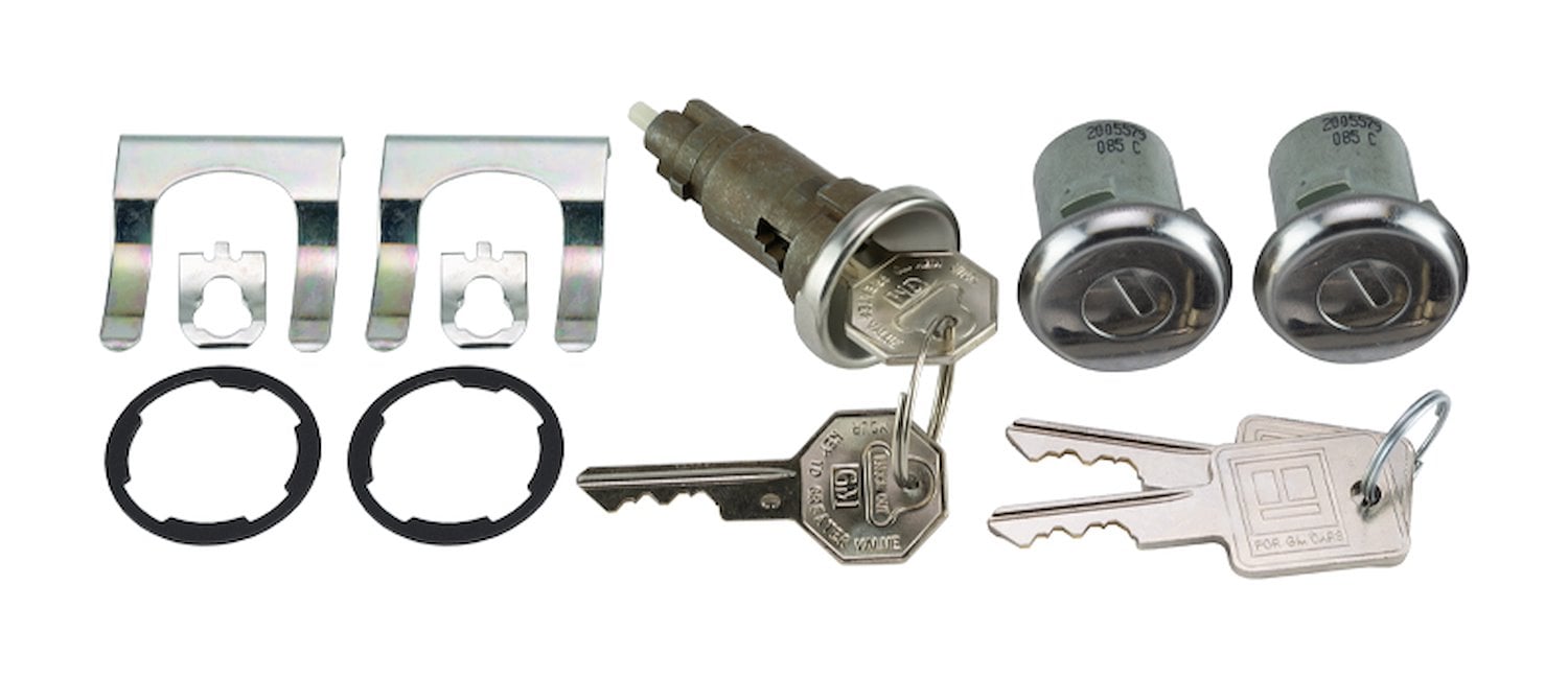 Ignition & Door Lock Set for 1968 Chevrolet Bel Air, Biscayne, Caprice, Impala [Original Octagon Keys]