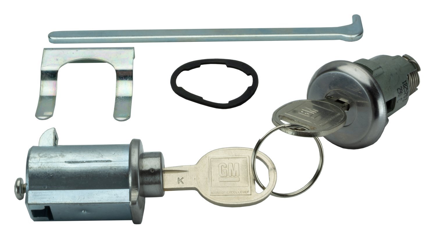 Trunk & Glovebox Lock Set Fits Select 1961-1967 GM Models [Oval Style GM Keys]