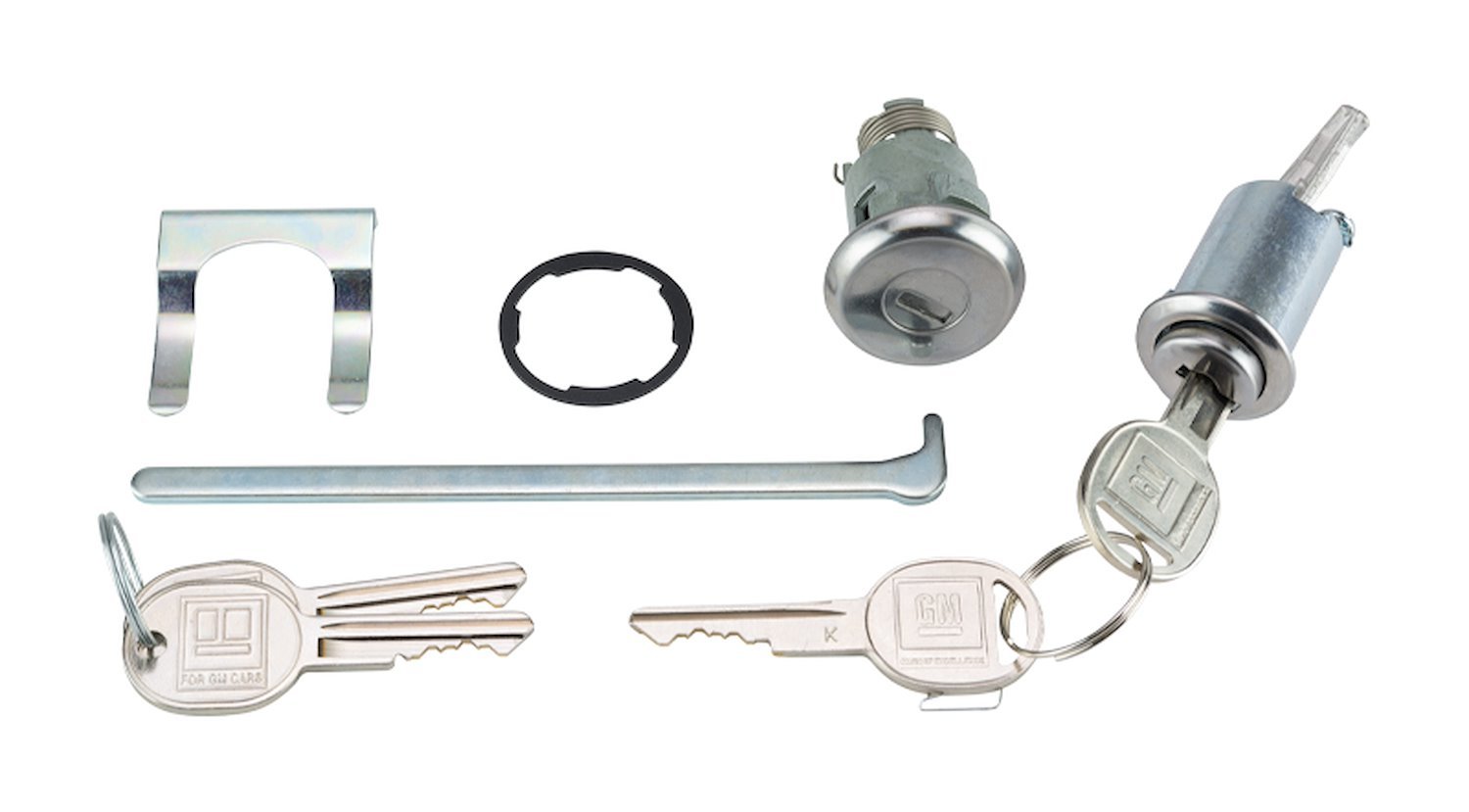 Trunk & Glovebox Lock Set Fits Select 1967 GM Models [Oval Style GM Keys]