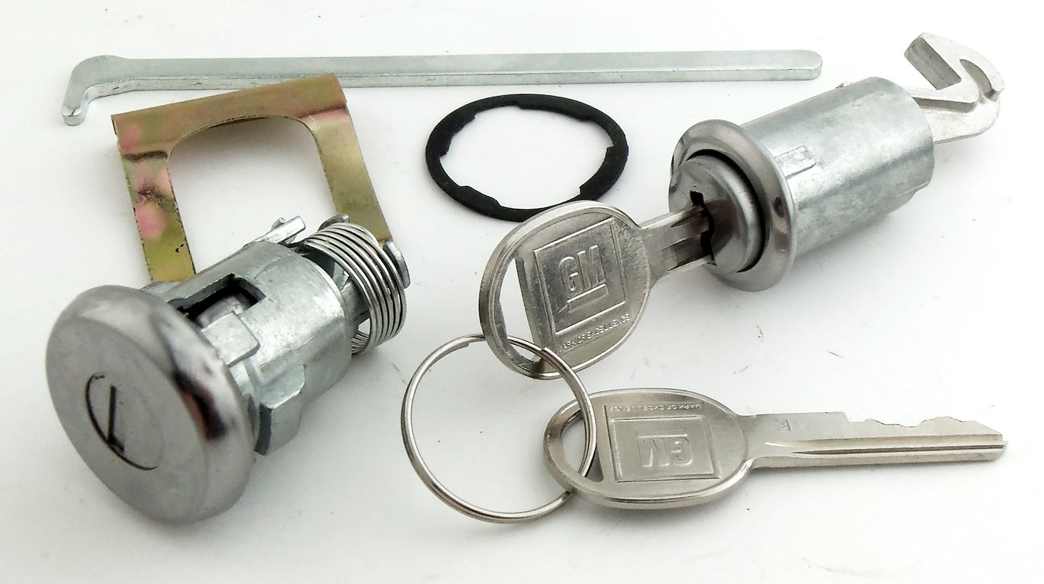 Trunk & Glovebox Lock Set Fits Select 1962-1965 GM Models [Oval Style GM Keys]