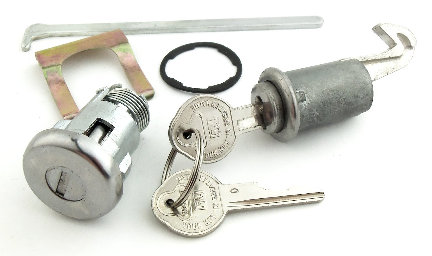 Trunk & Glovebox Lock Set Fits Select 1962-1965 GM Models [Original Pearhead Keys]