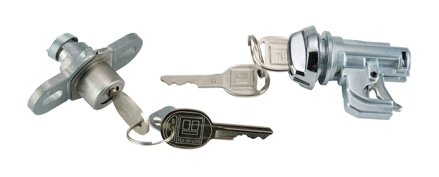 Trunk & Glovebox Lock Set for 1974-1977 Chevrolet Camaro [Oval Style GM Keys]