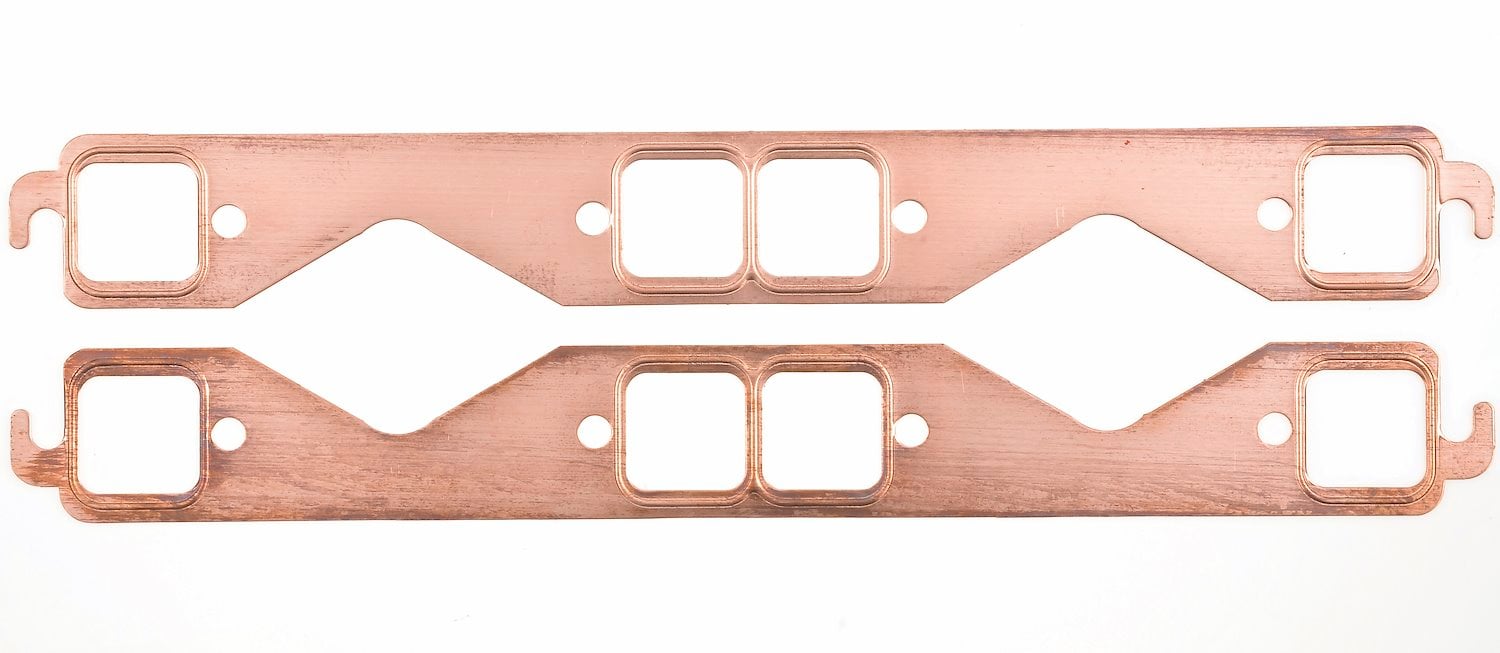 Copper Exhaust Gaskets 1955-1995 Small Block Chevy [Square