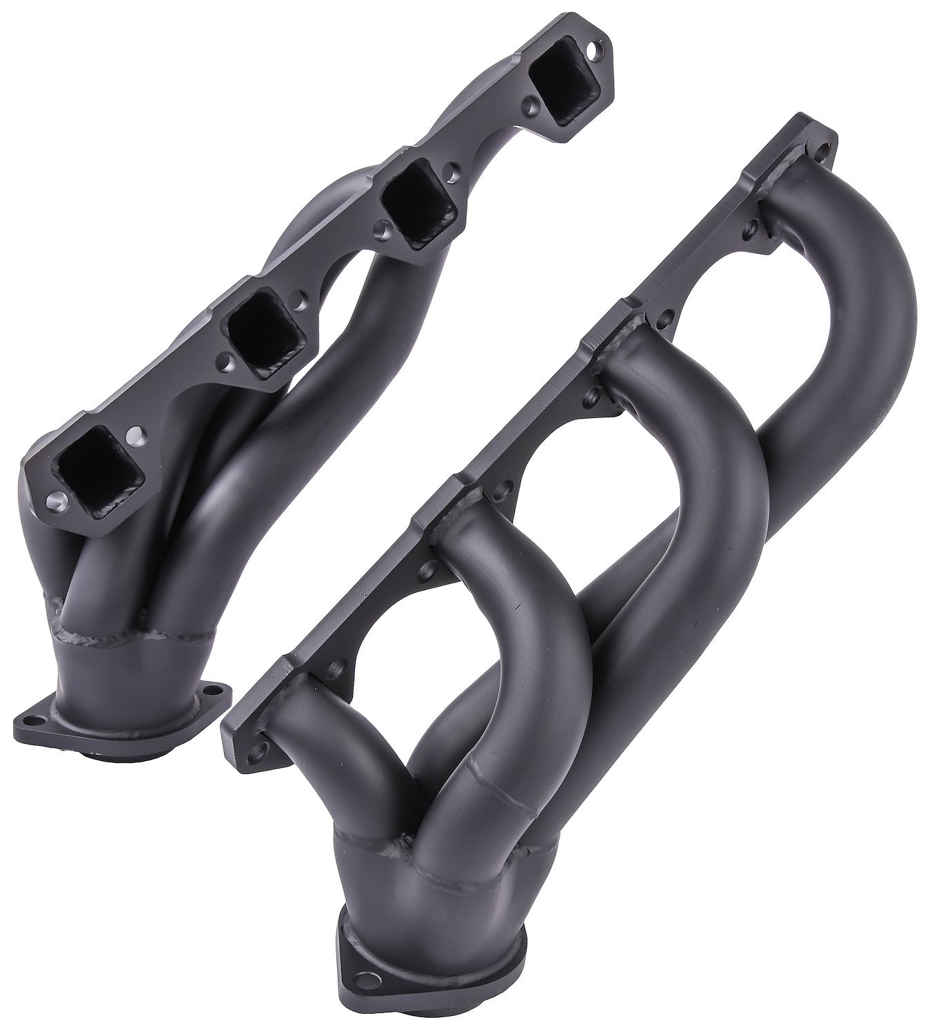 Painted Black Shorty Headers for Small Block Ford Mustang, Cougar, Falcon, and more
