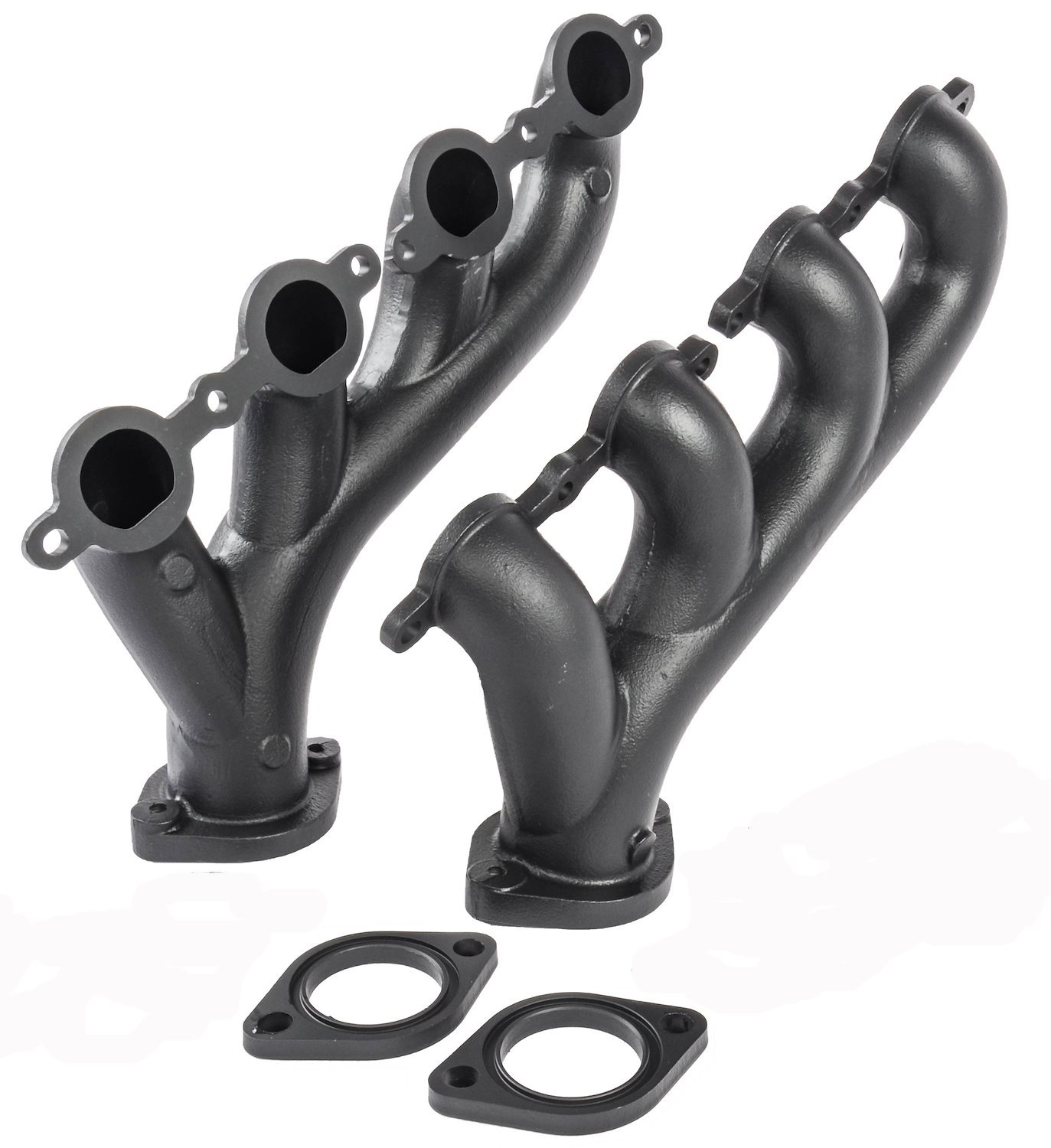 Exhaust Manifolds for 2002-2012 GM LS [Black Ceramic Coated Cast Iron]