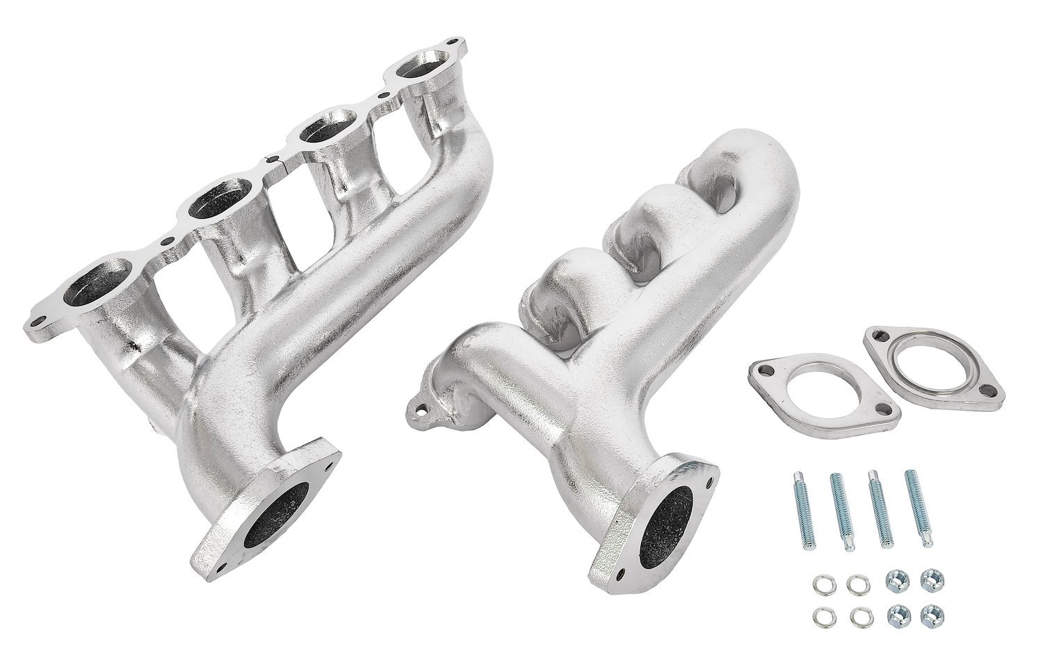Exhaust Manifolds for GM Gen V LT Engines [Silver Ceramic Coated, Cast Iron]