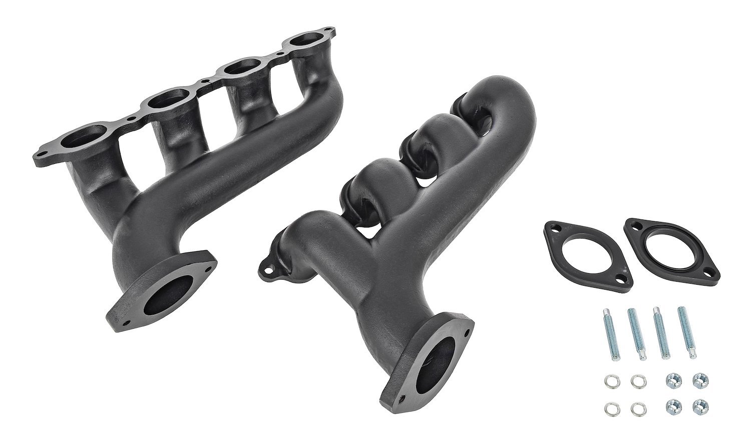 Exhaust Manifolds for GM Gen V LT Engines [Black Ceramic Coated, Cast Iron]