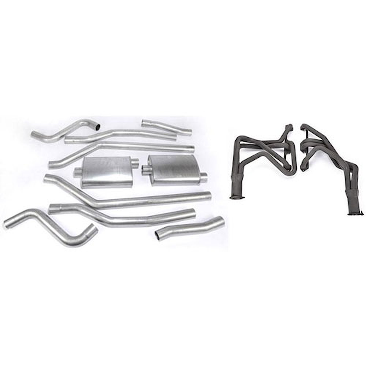 Complete Header Exhaust System Fits: (Small Block Mopar 318-360ci) 1968-74 Dodge Charger/Coronet/Super Bee/RT