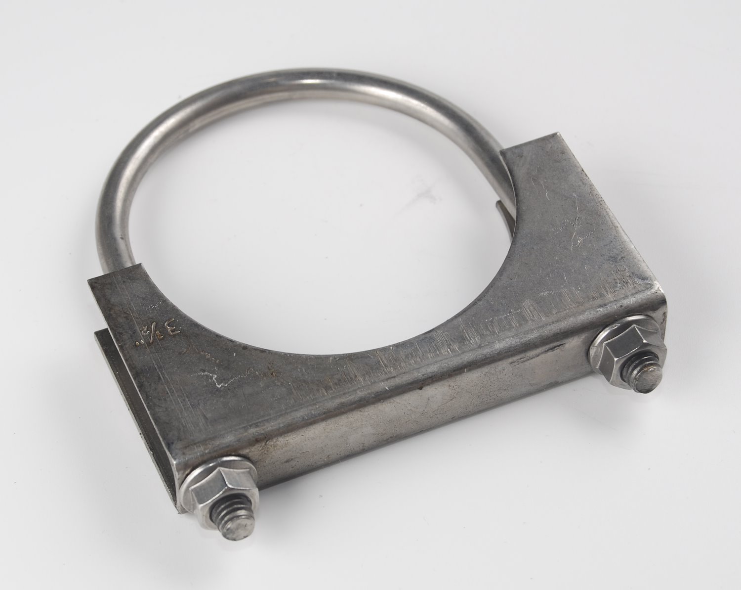 Stainless Steel HD U-Clamp for 3-1/2" OD Pipe