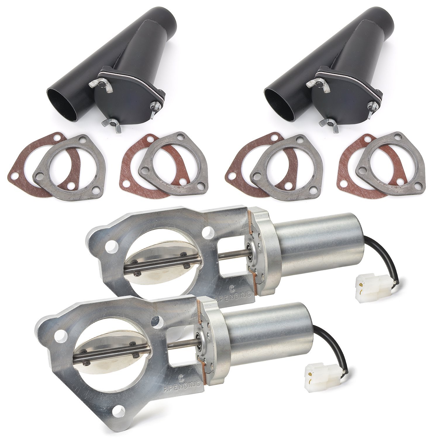Electric Exhaust Cutout Kit for 2 1/2 in. O.D. Dual Exhaust Systems