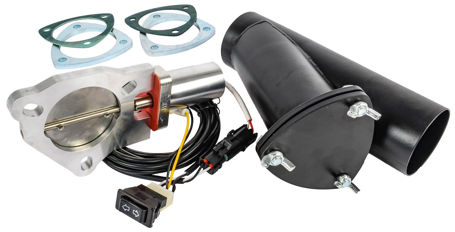 Electric Exhaust Cutout Kit for 3 in. O.D. Single Exhaust Systems