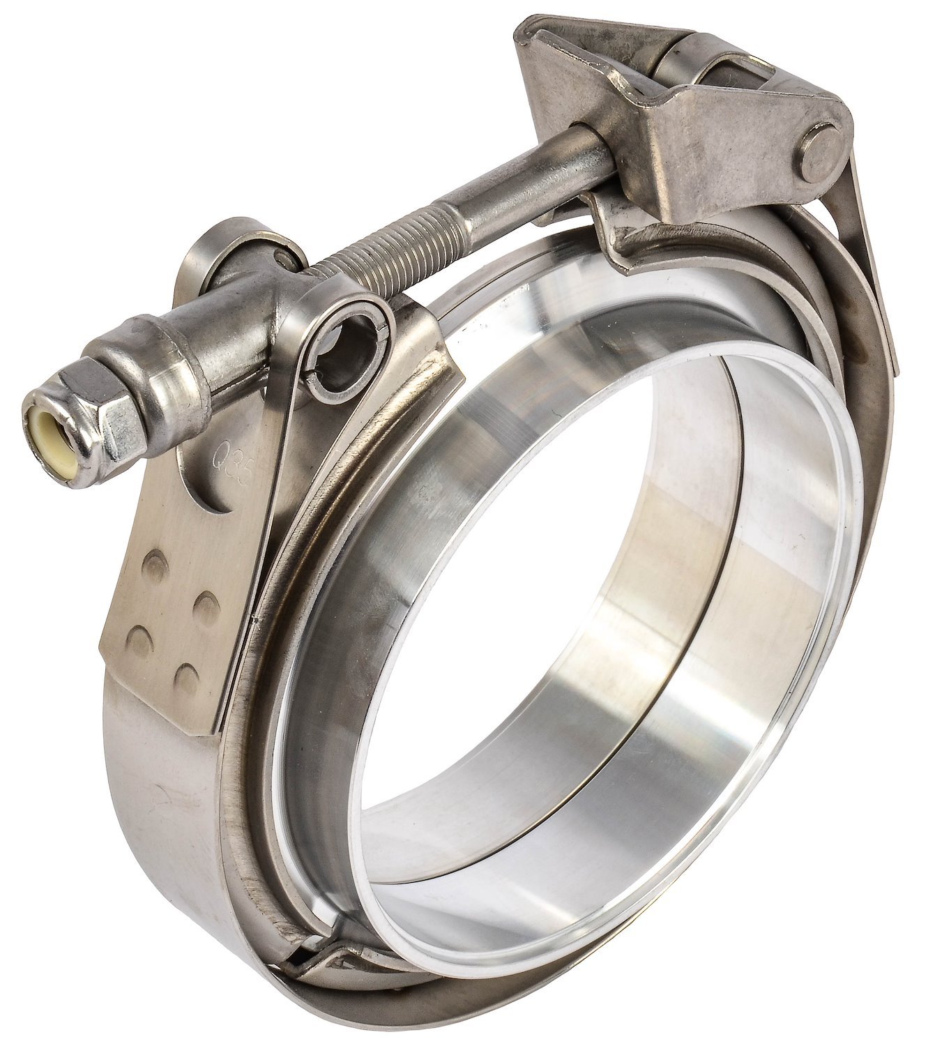 Stainless Steel Quick Release V-Band Clamp & Aluminum Flanges 3.500 in.