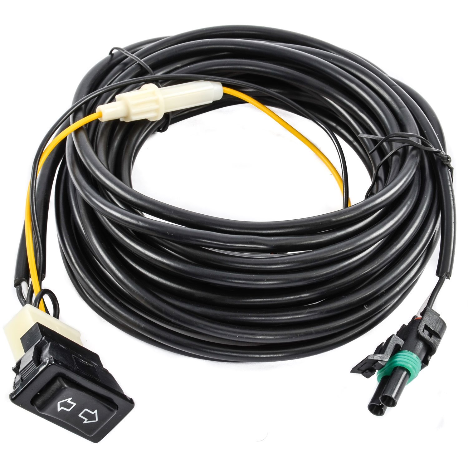 Replacement 15 ft. Wiring Harness and Switch Fits JEGS Single Exhaust Cutouts 555-30880 and 555-30882