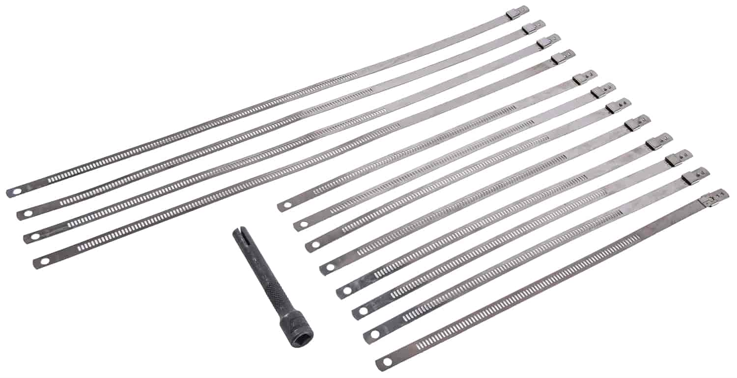 Stainless Steel Locking Ties [Withstands up to 2,500 degrees F]