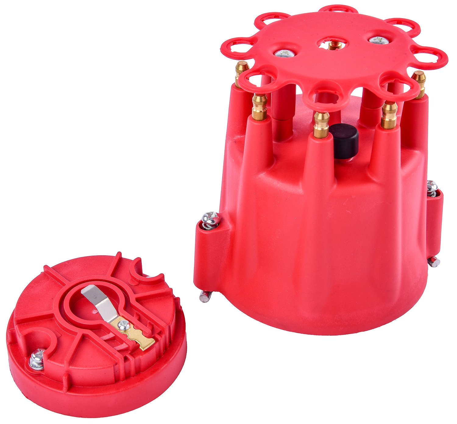 Replacement Distributor Cap & Rotor for JEGS SSR-III RTR Distributors [Red]