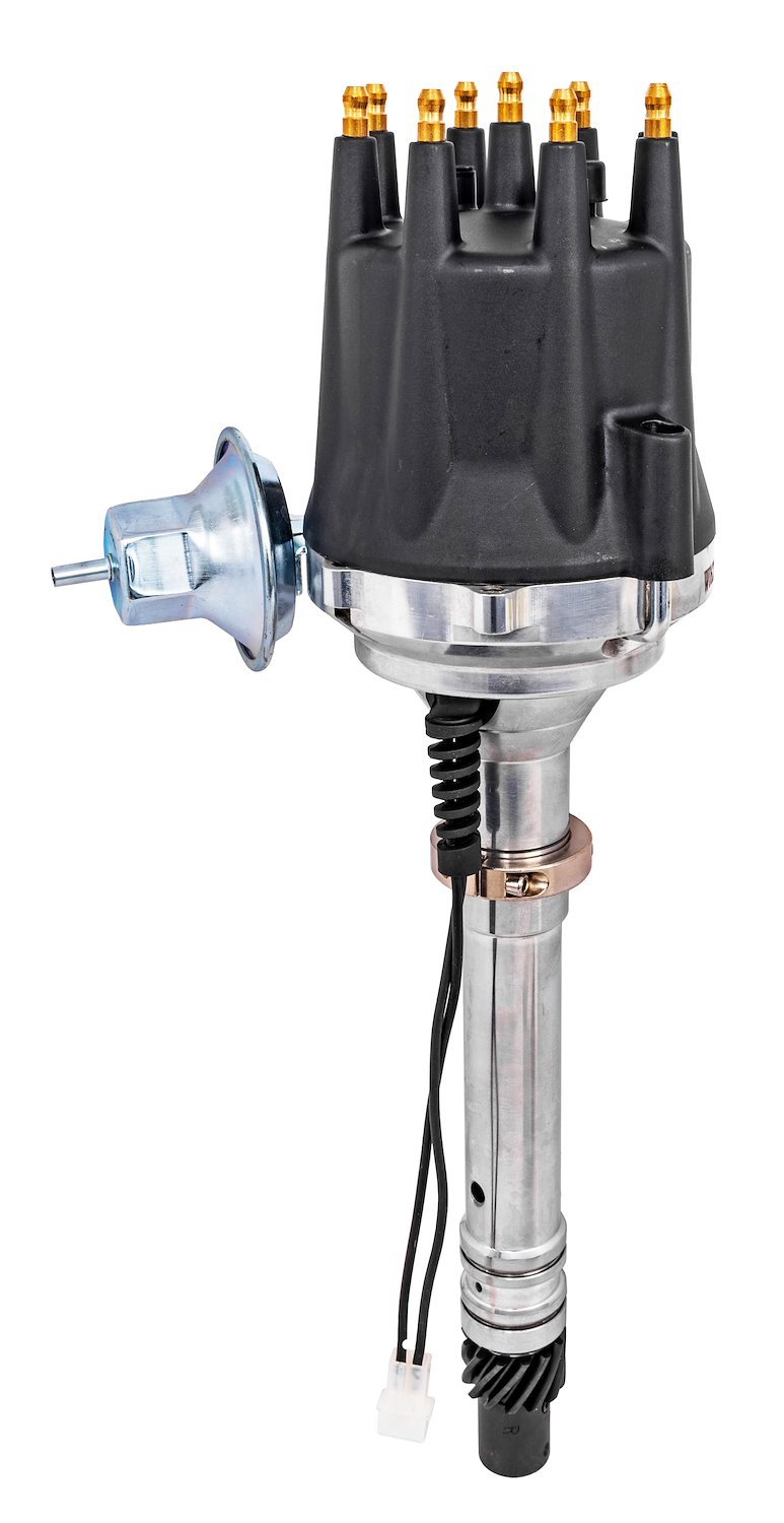 SSR-II Pro Series Distributor for Small Block and Big Block Chevy V8, w/Shaft Diameter: .500 in. [Black Cap]