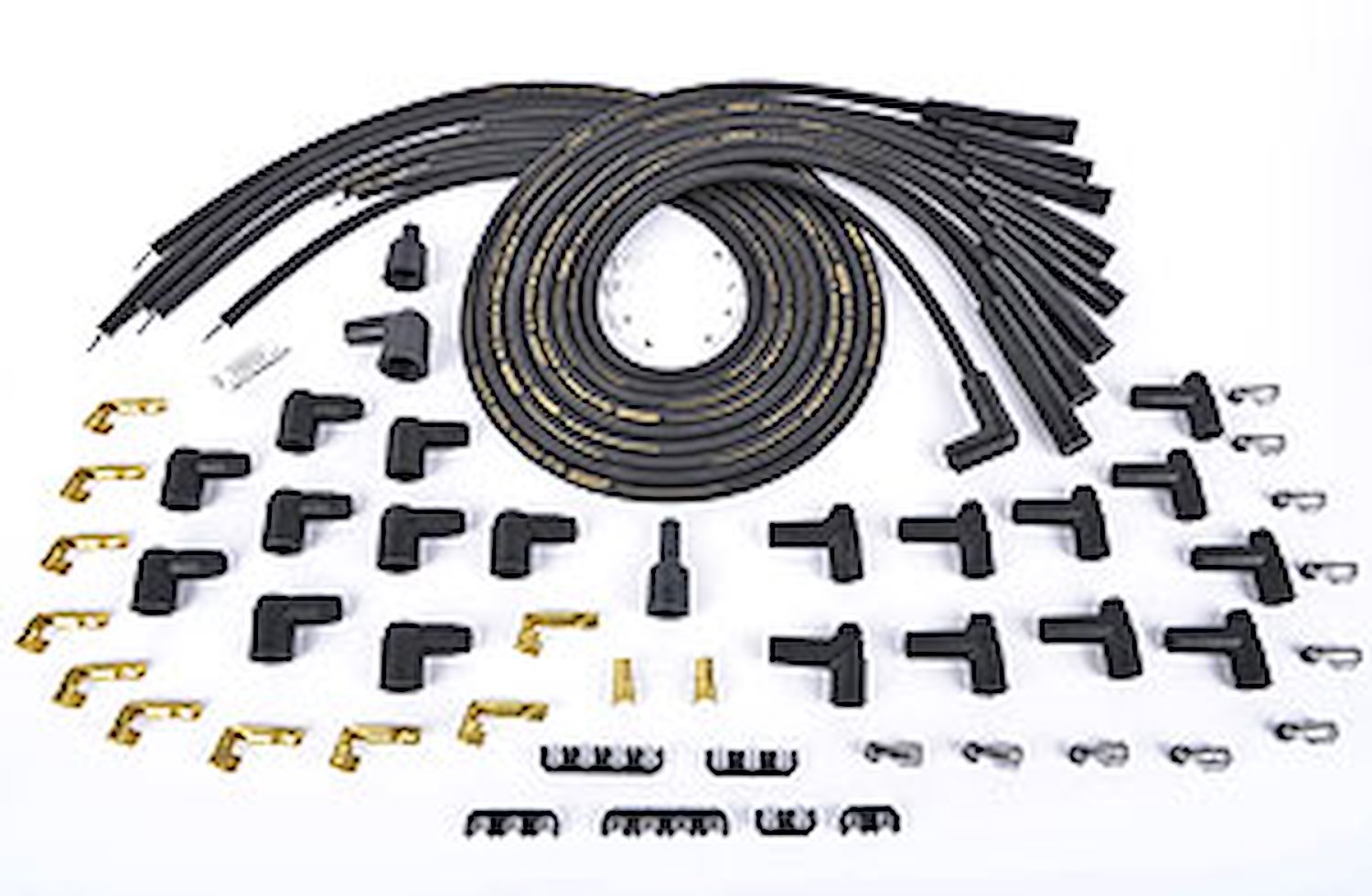 8.5mm Black Ultra Pow'r Wires Small & Big Block Chevy Over Valve Covers or Under Headers & AMC 290-401 V8 W/HEI