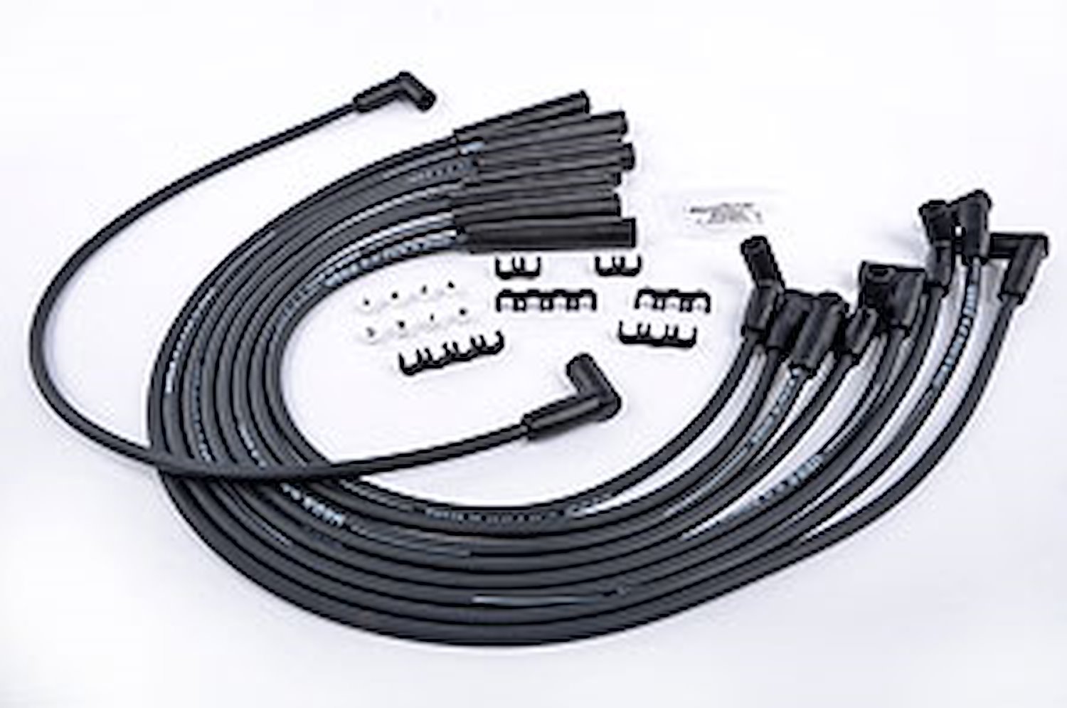 8.0mm Black Pow'r Wires Ford 351W, 351C, 390/429/460