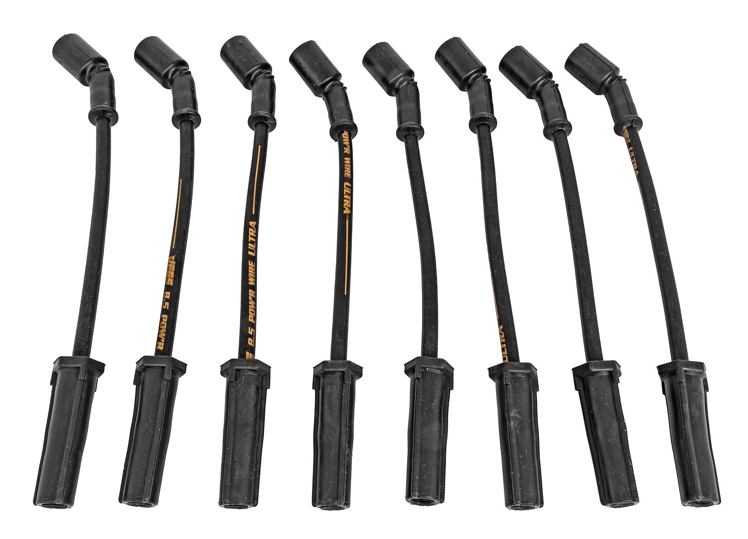 8.5 mm Ultra Pow'r 11 in. Spark Plug Wires for GM Gen III/IV LS, Gen V LT Engines [Black]
