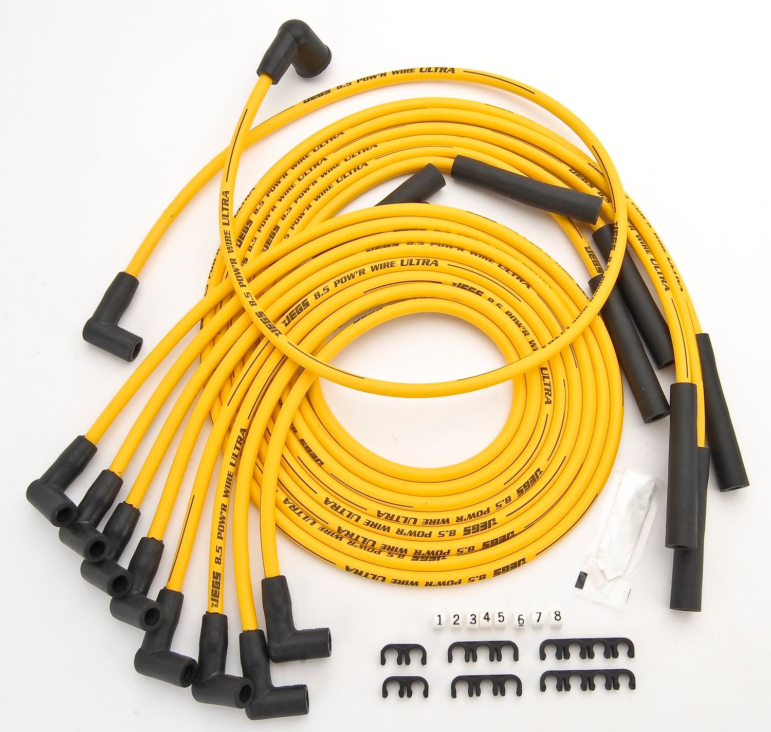 8.5mm Yellow Ultra Pow'r Wires Big Block Mopar 383/400/440 with HEI Cap