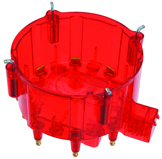 HEI Distributor Cap & Rotor Kit Translucent Red