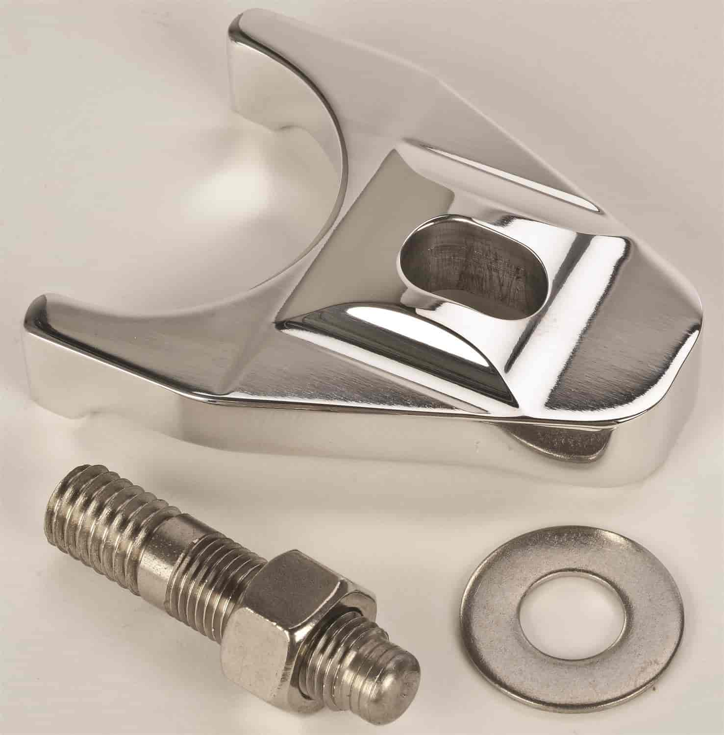 Billet Distributor Hold-Down Clamp Chevy: 90° V6, Small Block, and Big Block [Polished]