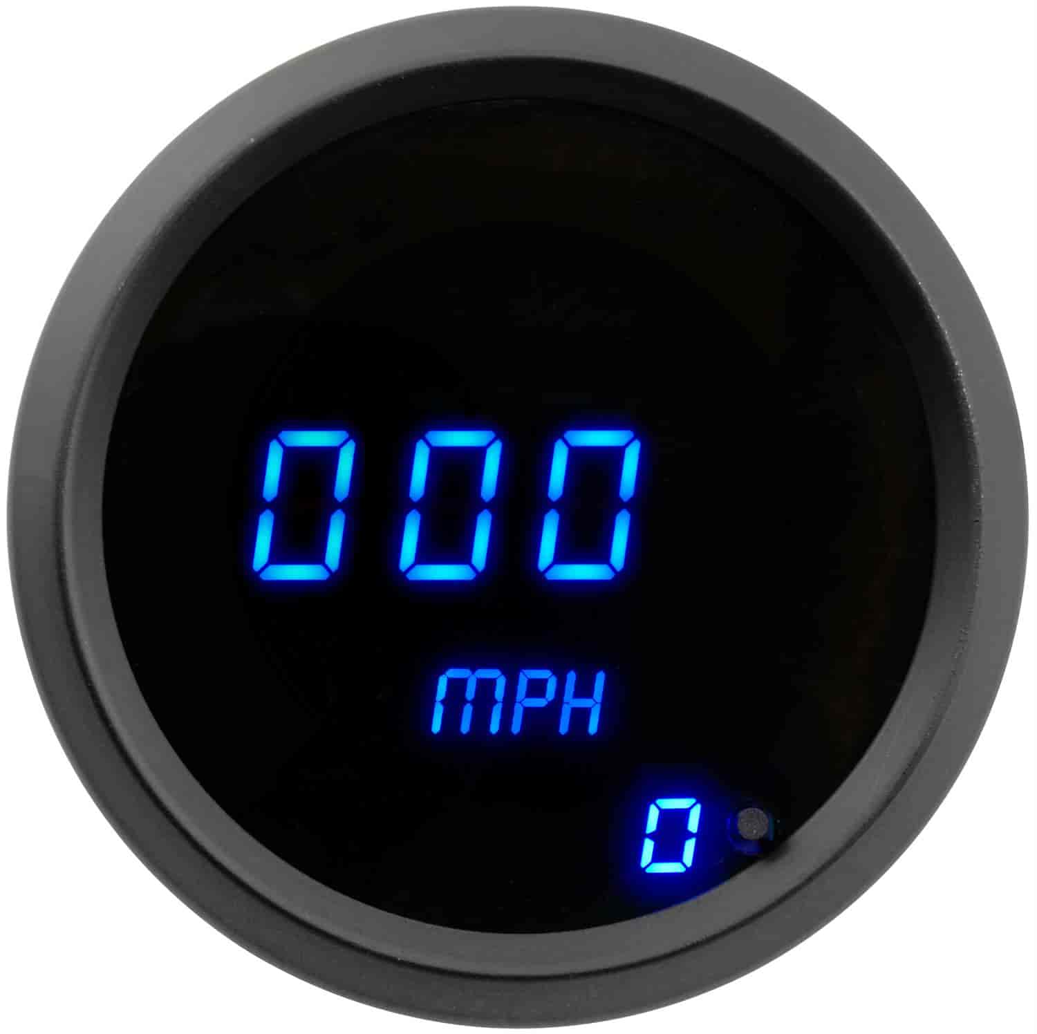 Speedometer LED Digital [Black Bezel, Black Face, Blue Numbers and Bar Graph]