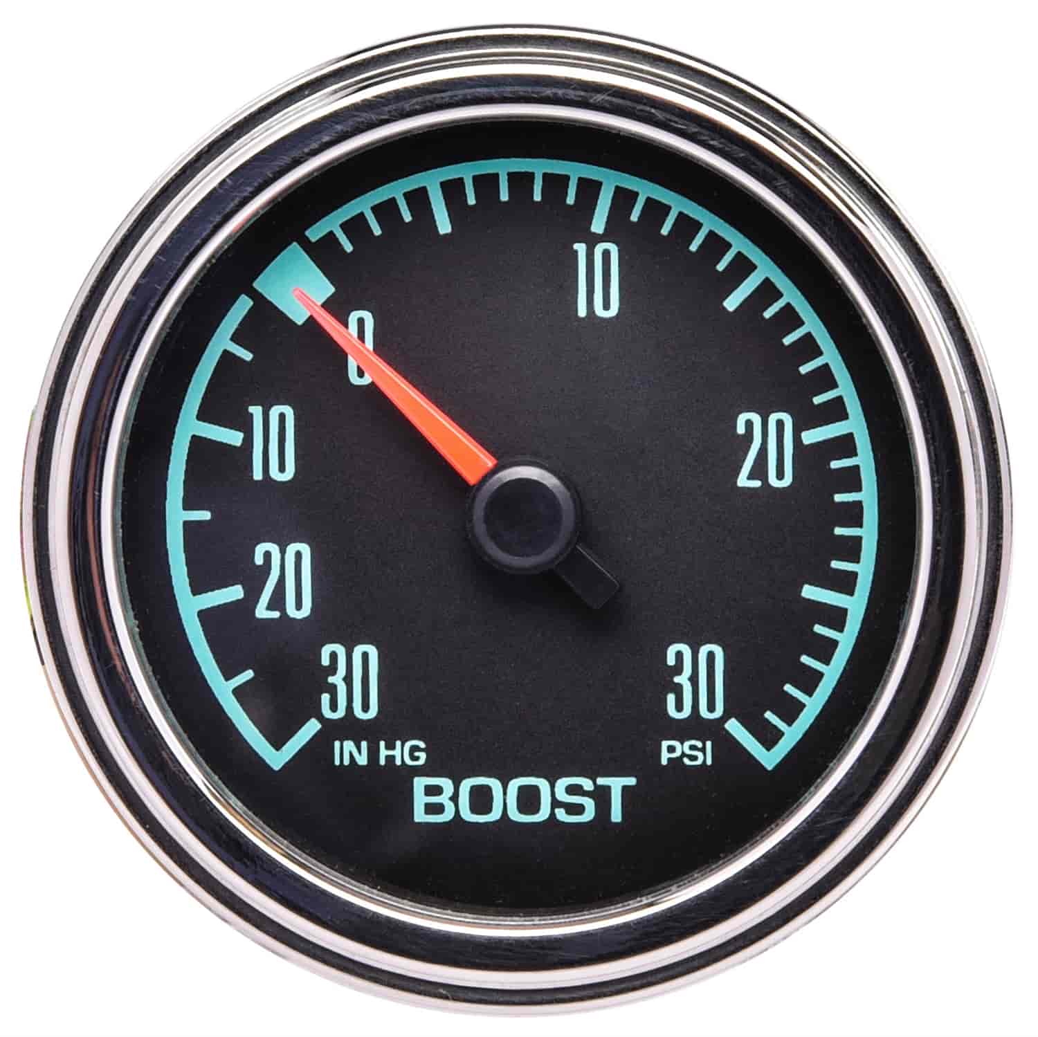 Boost/Vacuum Gauge, Retro Style [2 1/16 in. Dia., 30 in. Hg 0-30 psi]